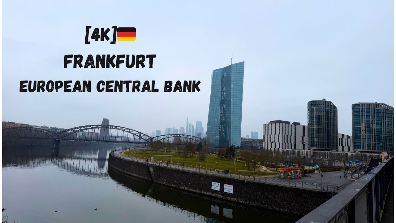 [4K]🇩🇪 Frankfurt - Around the EZB Walk from Osthafen. Neighborhood Series Episode 4 #Frankfurt#ezb 