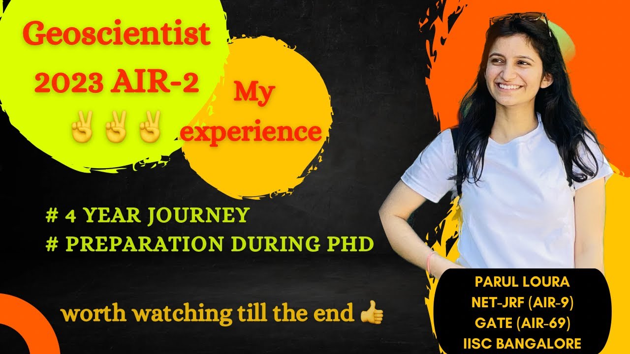 Geoscientist 2023 AIR-2||Preparation during PhD||My experience||4 Year journey||GS Preparation||