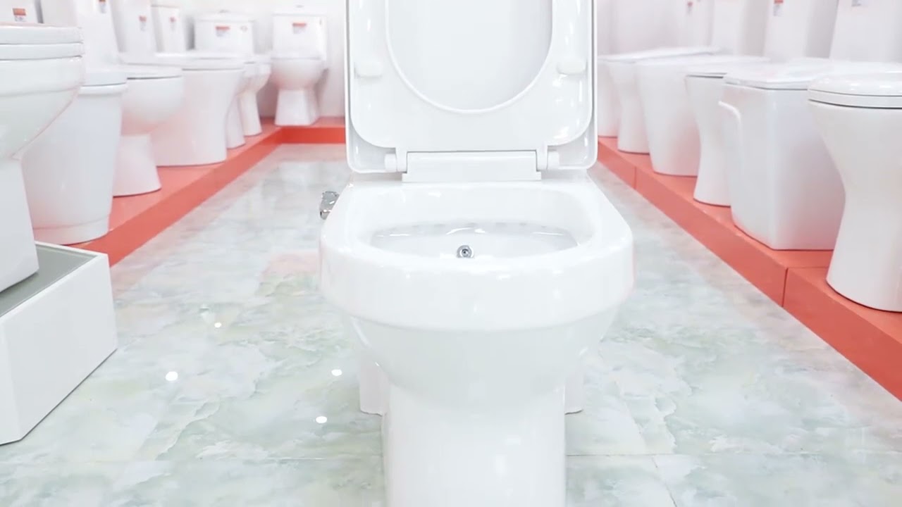 Toilet with bidet/faucet function. Popular in Iraq, UAE, Africa, Qatar, Libya..More details in video