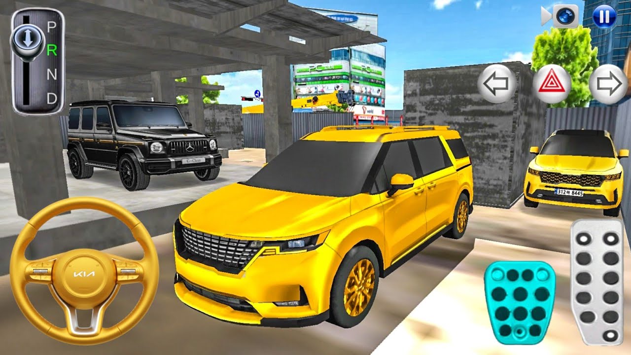 New KIA Carnival Gold Construction in Parking Garage - 3D Driving Class 2026 - Car Game 3D #cargame