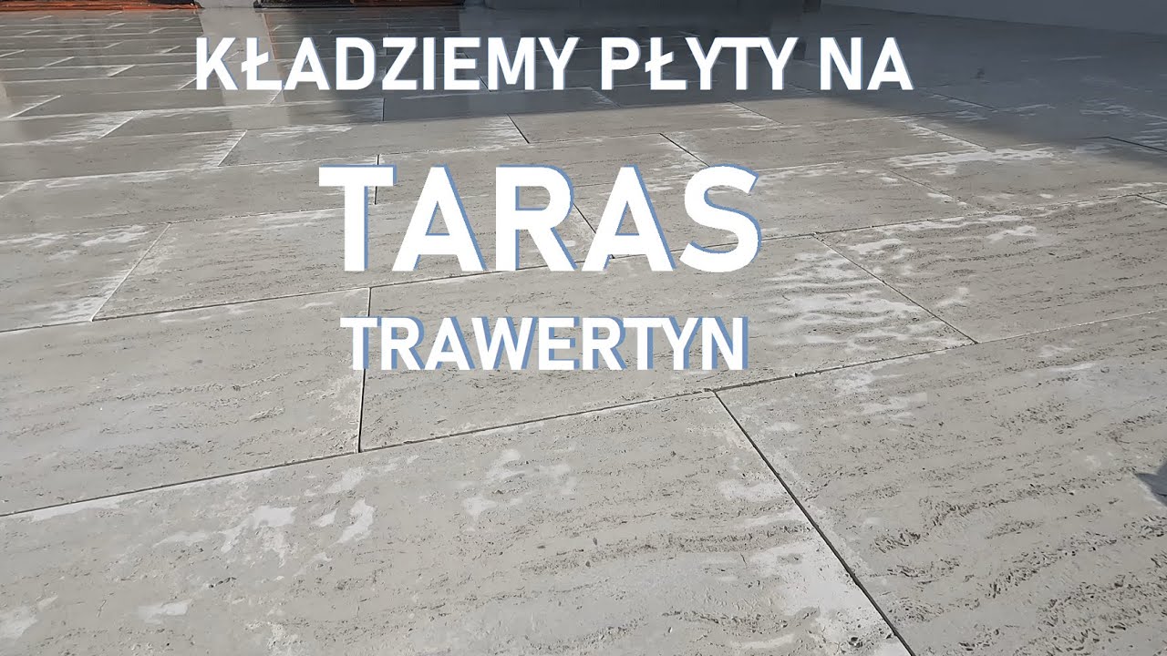 Jak Kładziemy płyty na taras ? Trawertyn #90x45x4cm.#brukarzbydgoszcz #brukarzyoutube