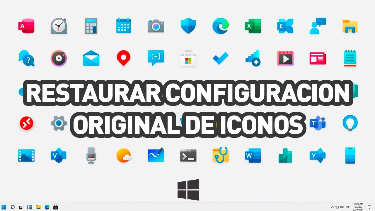 Cómo restaurar iconos predeterminados en Windows 10 / 11