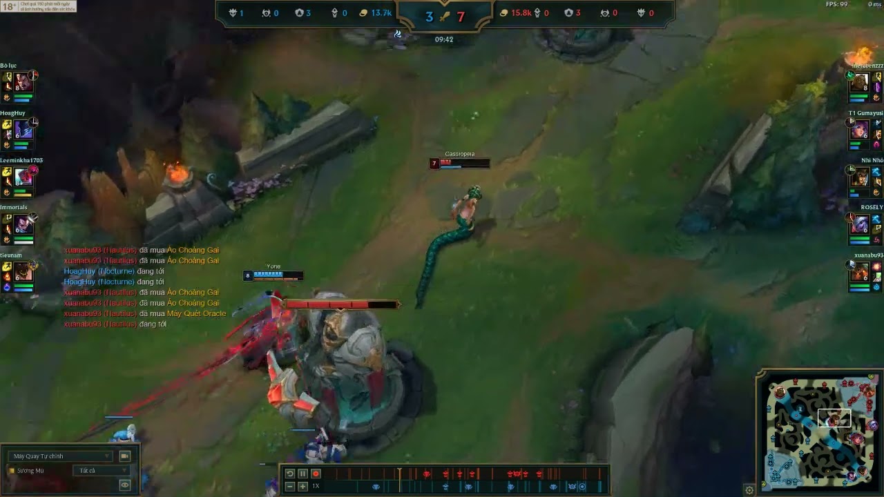 YONE vs CASSIOPEIA (MID) | 5/5/10, 2 solo kills, 1st, 500+ games, 21062024| 14.12