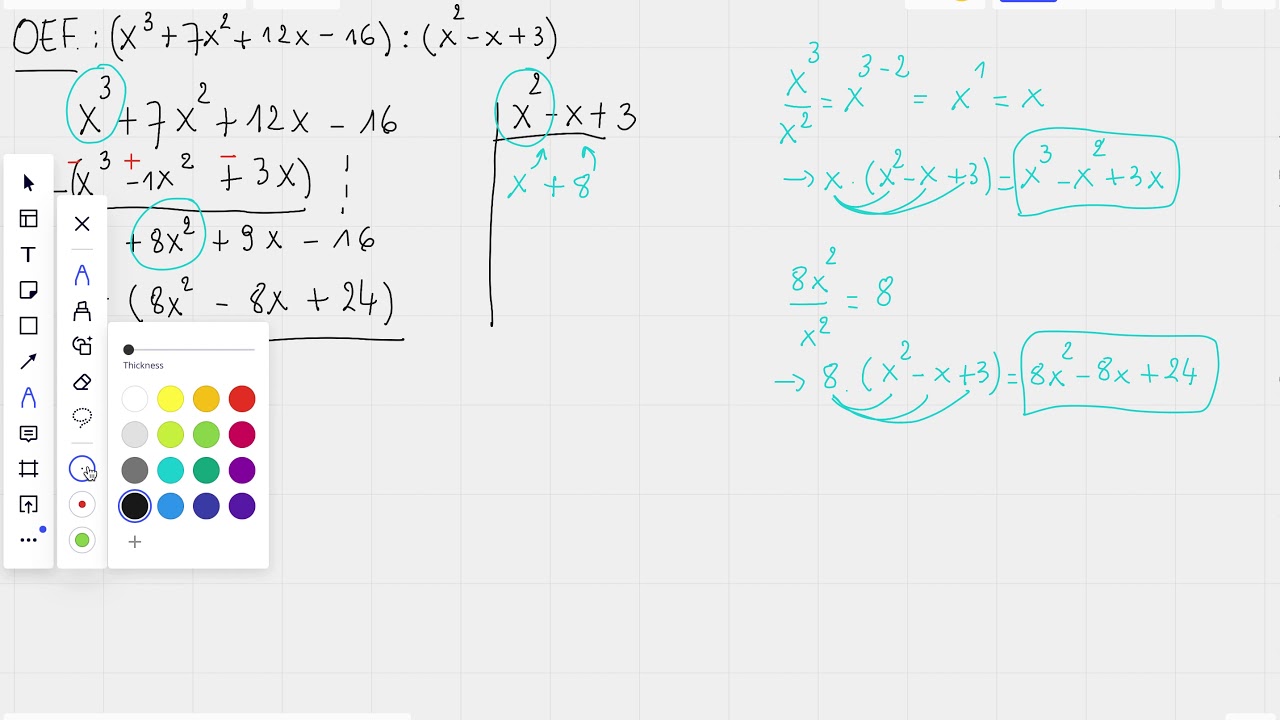 Euclidische deling: uitgewerkt voorbeeld 1