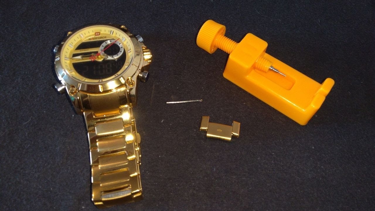 Como diminuir e ajustar a pulseira do relogio Naviforce