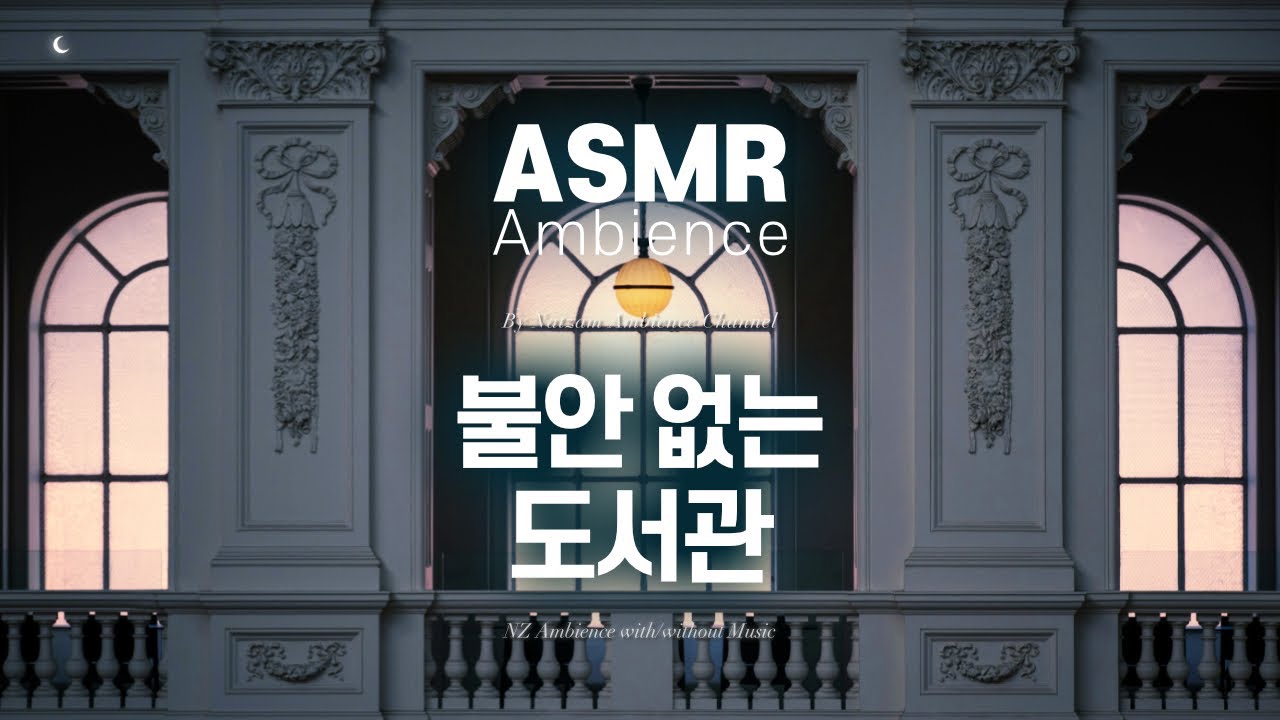 기어이 계단을 오르고 책걸상을 차지한🌙씩 웃어 넘기고 최선을 다할 수 있는 곳 [불안 없는 도서관] ASMR
