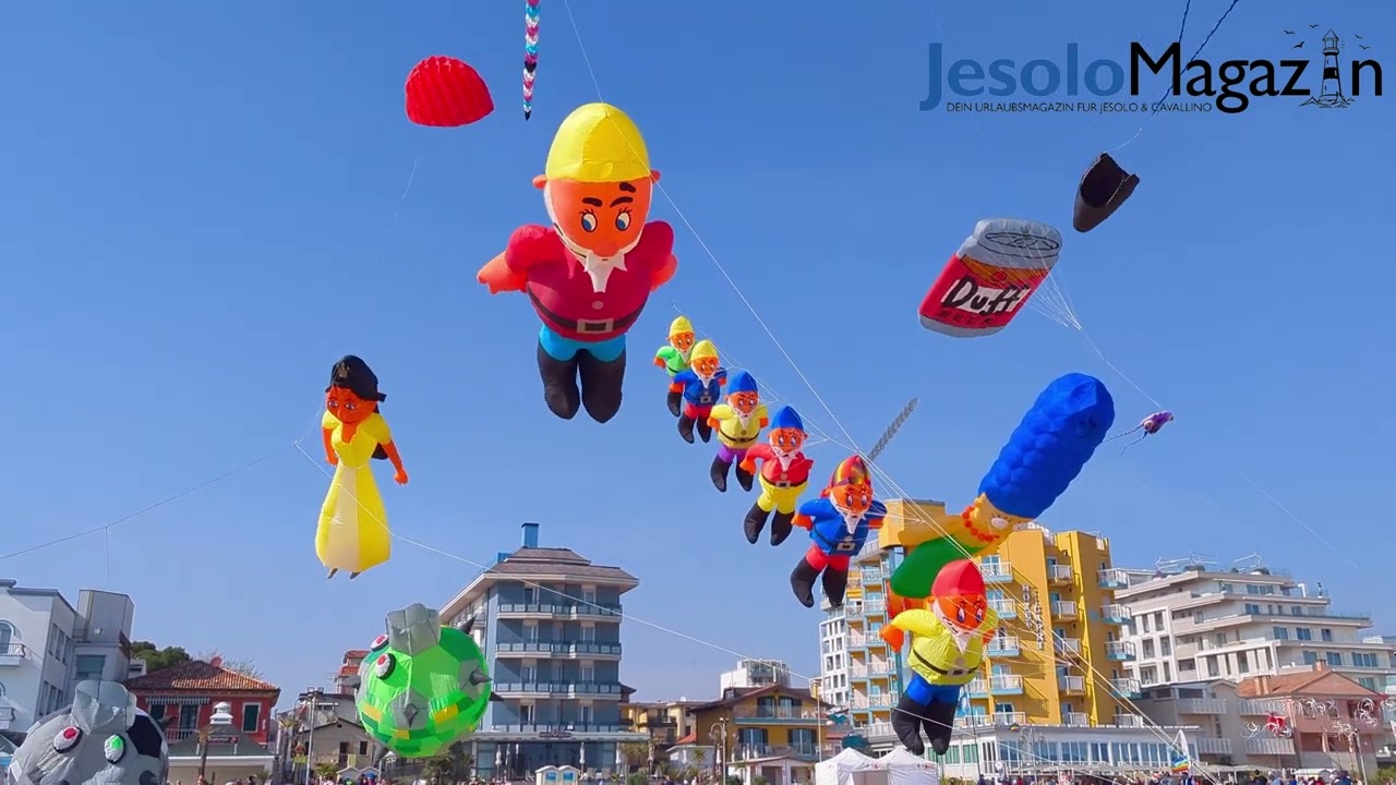 🌊 Strand- und Drachenfestival Jesolo 2025 – Farben, Wind & Magie! 🪁✨