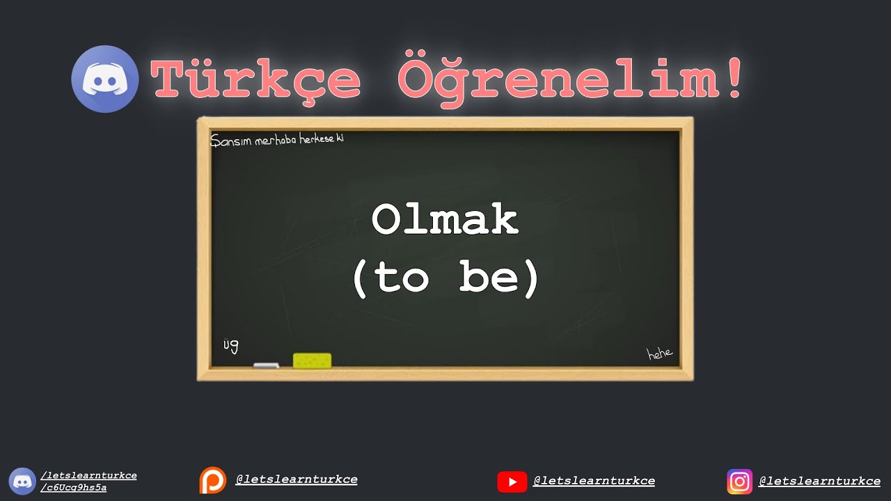 [Turkish Language Lesson] to be in Turkish Explained (2022)