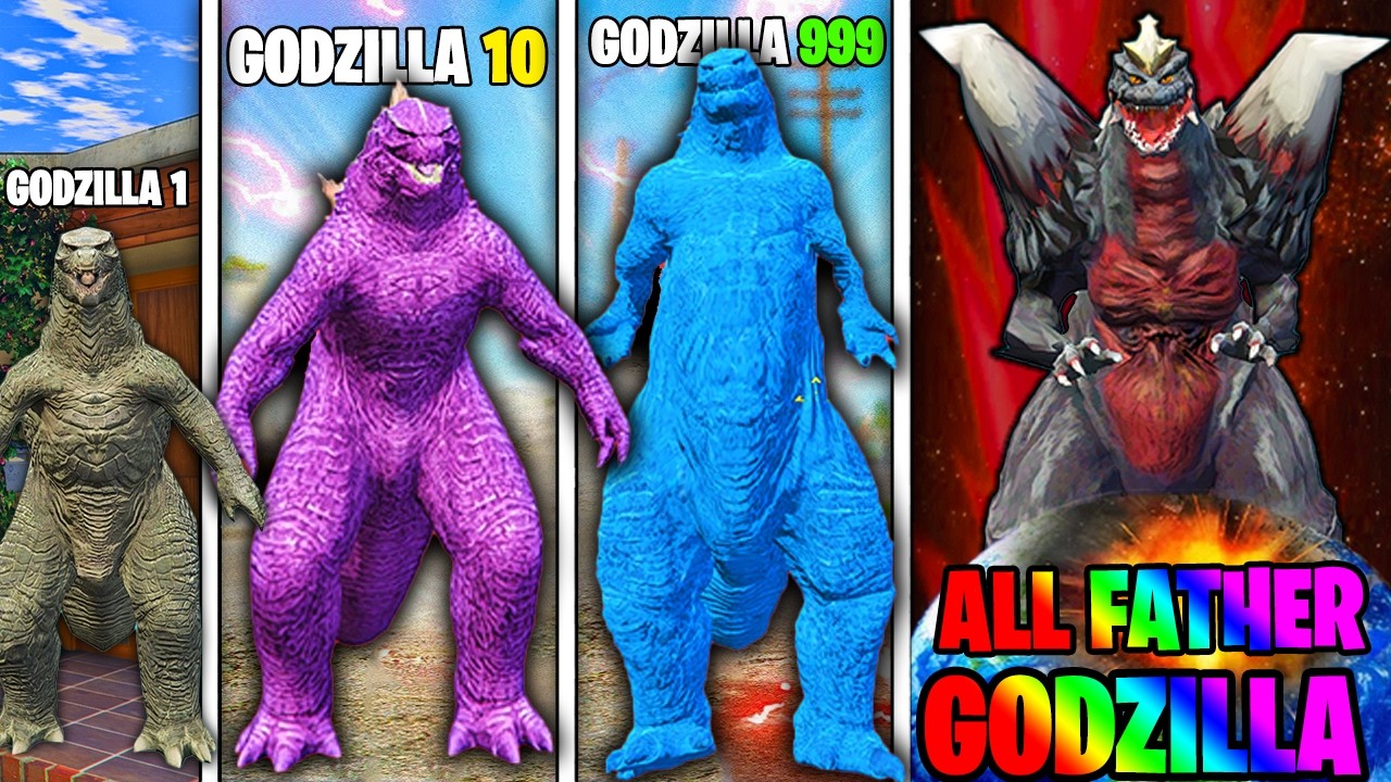 FRANKLIN UPGRADING $1 To $1,000,000,000 GODZILLA In GTA 5 !