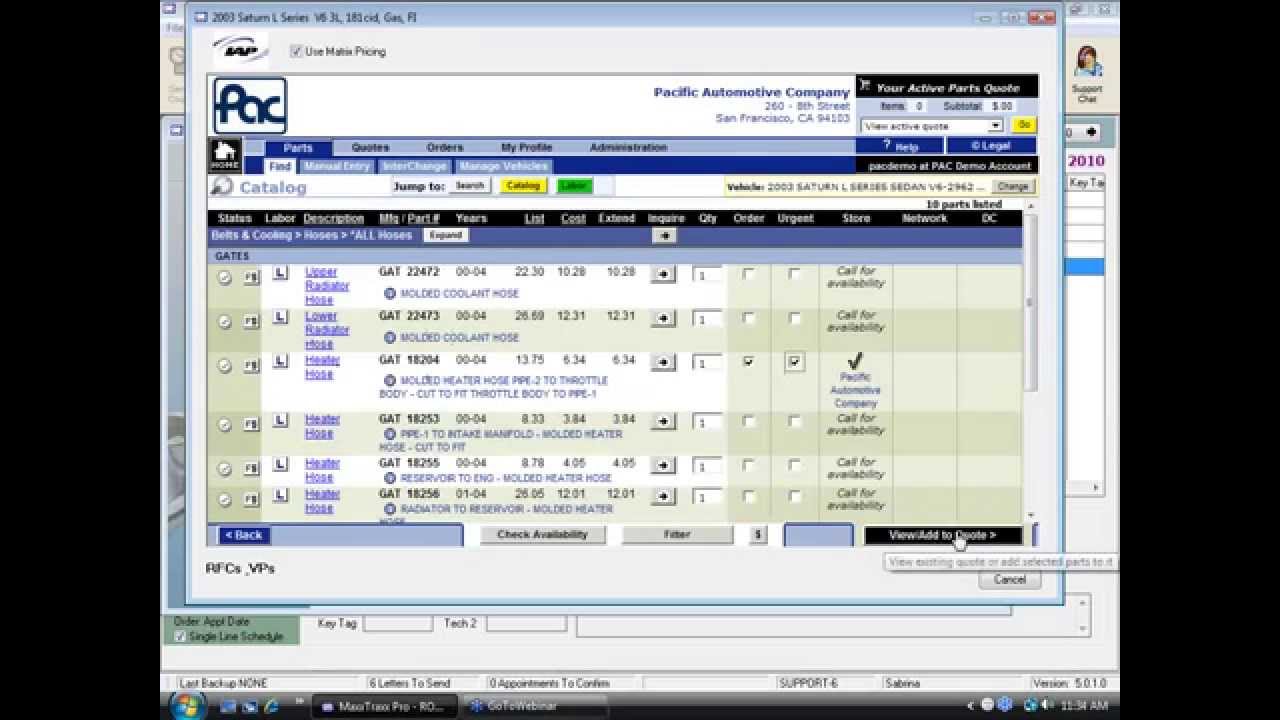 Online Parts Ordering & Setup - MaxxTraxx Auto Shop Software Video Webinar