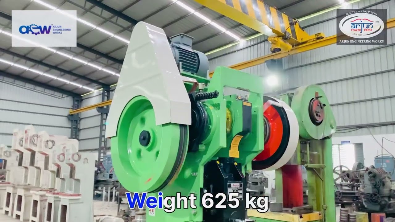 10 Ton Power Press #powerpress #sheetmetalfabrication #pressmachine #hydraulicpress