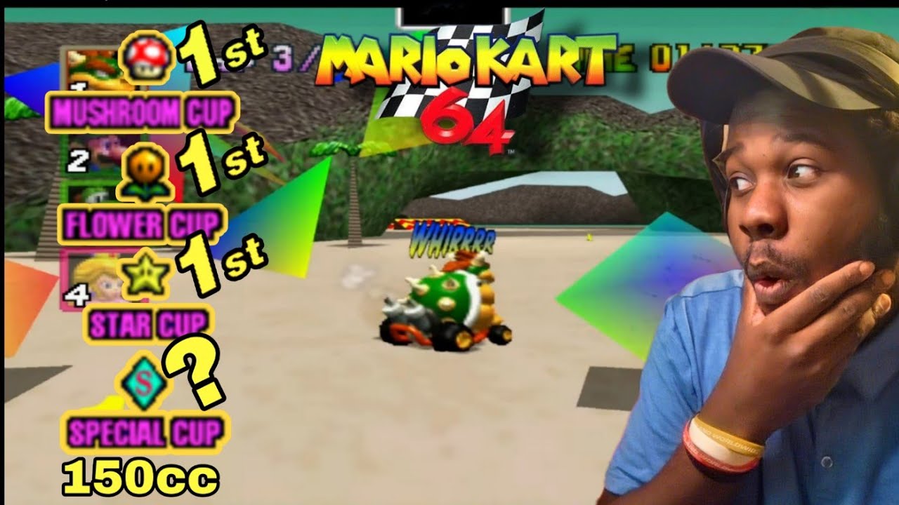 Mario kart 64 but I completed all cups 