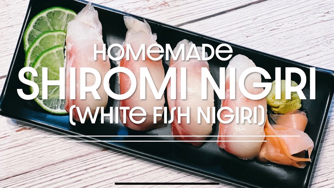 Homemade Shiromi Nigiri (White Fish Nigiri Sushi)