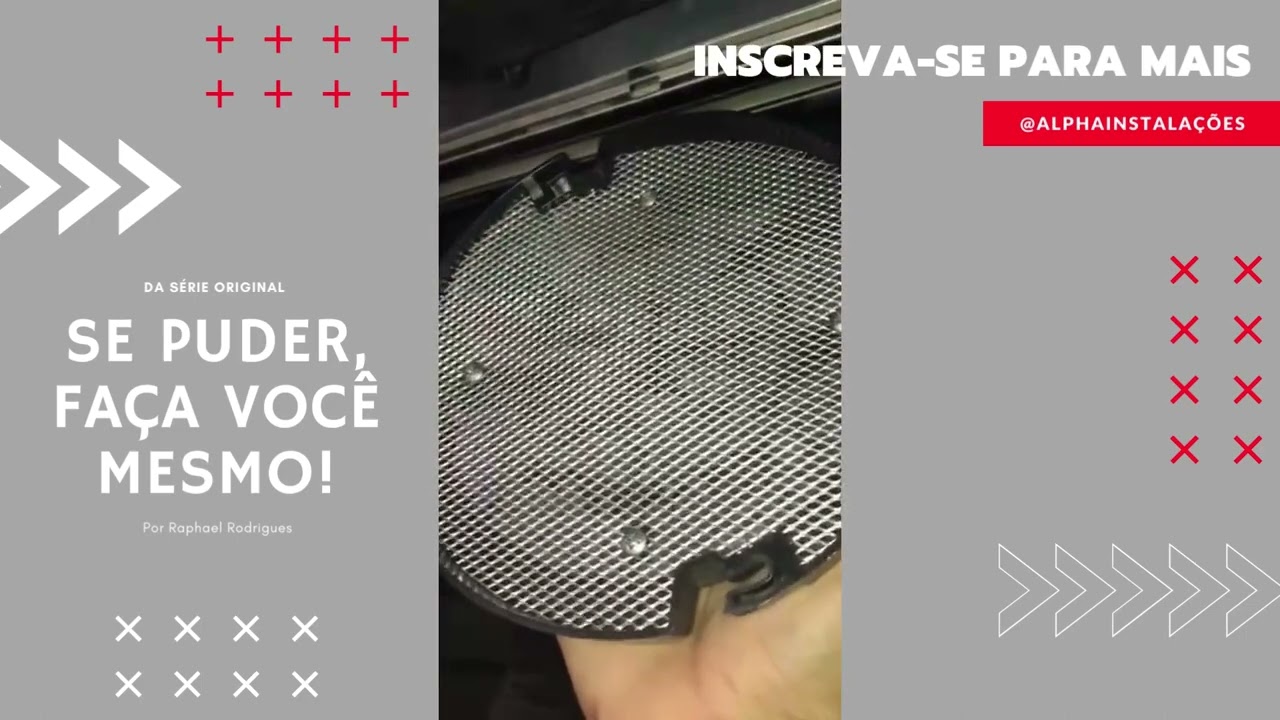 Como trocar filtro de carvão da coifa Cadence de parede!