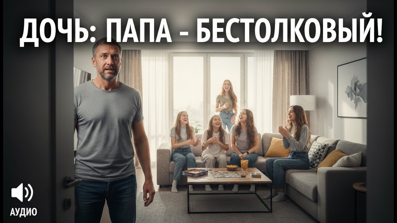 Дочь сказала друзьям 'Папа бестолковый', не зная что он дома: шокирующее открытие перевернуло всё
