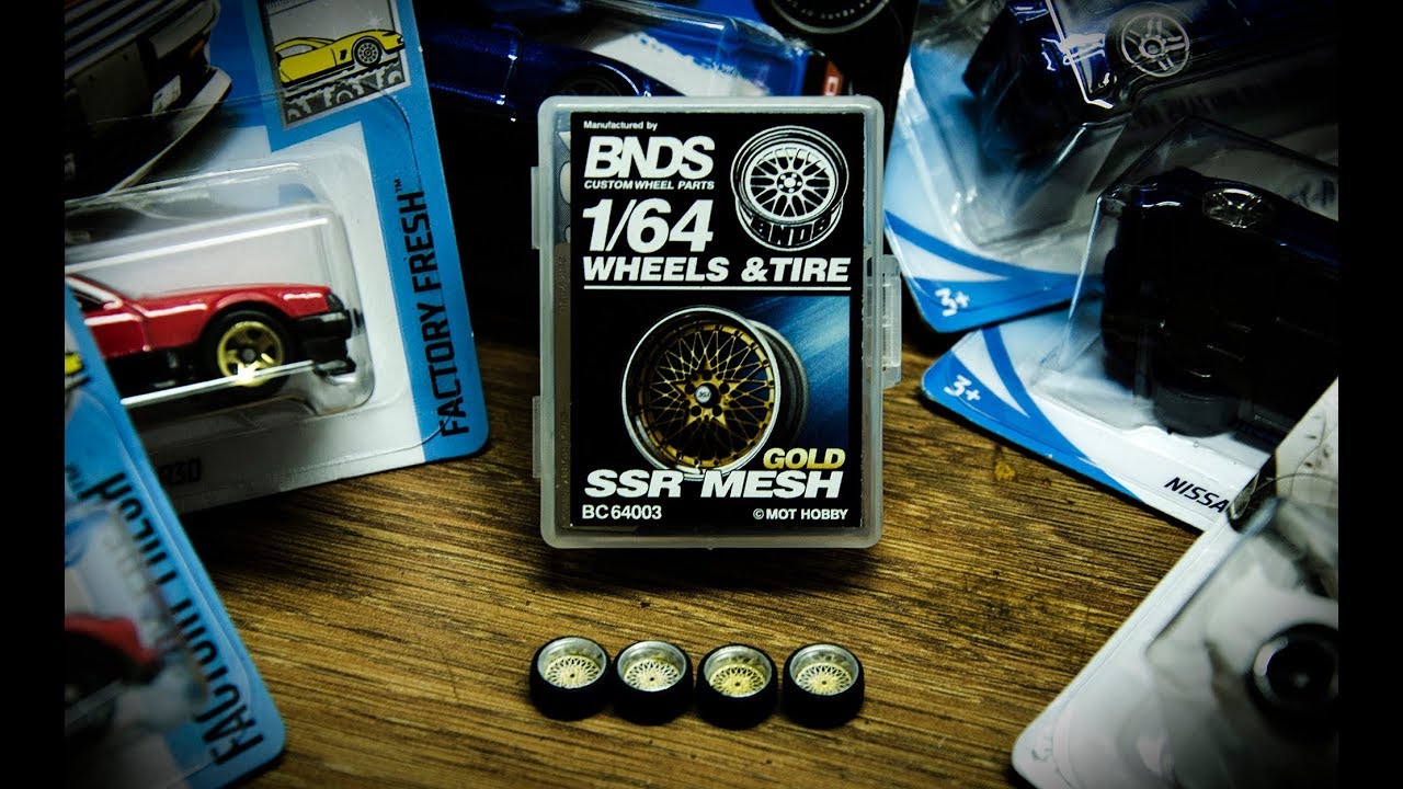1:64 SSR Mesh Custom Hot Wheels alloy wheel unboxing and review