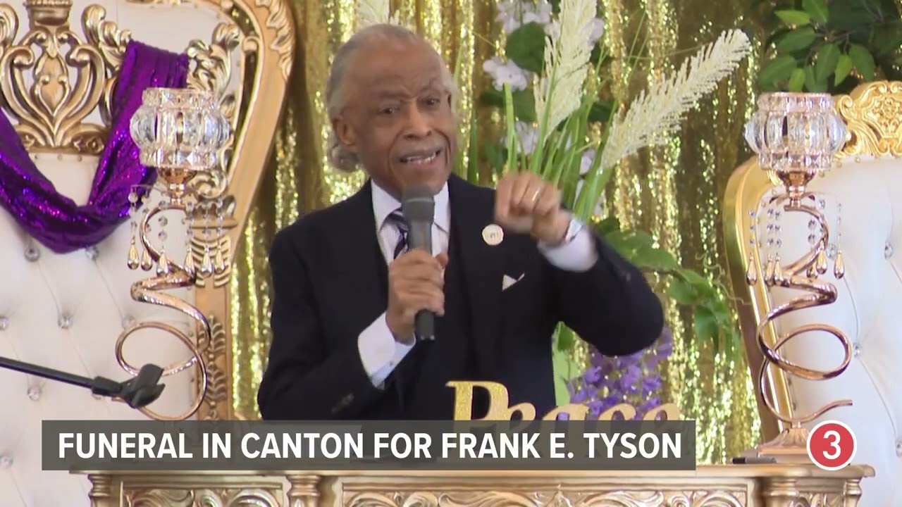Funeral of Frank E. Tyson - Rev. Al Sharpton delivering eulogy.