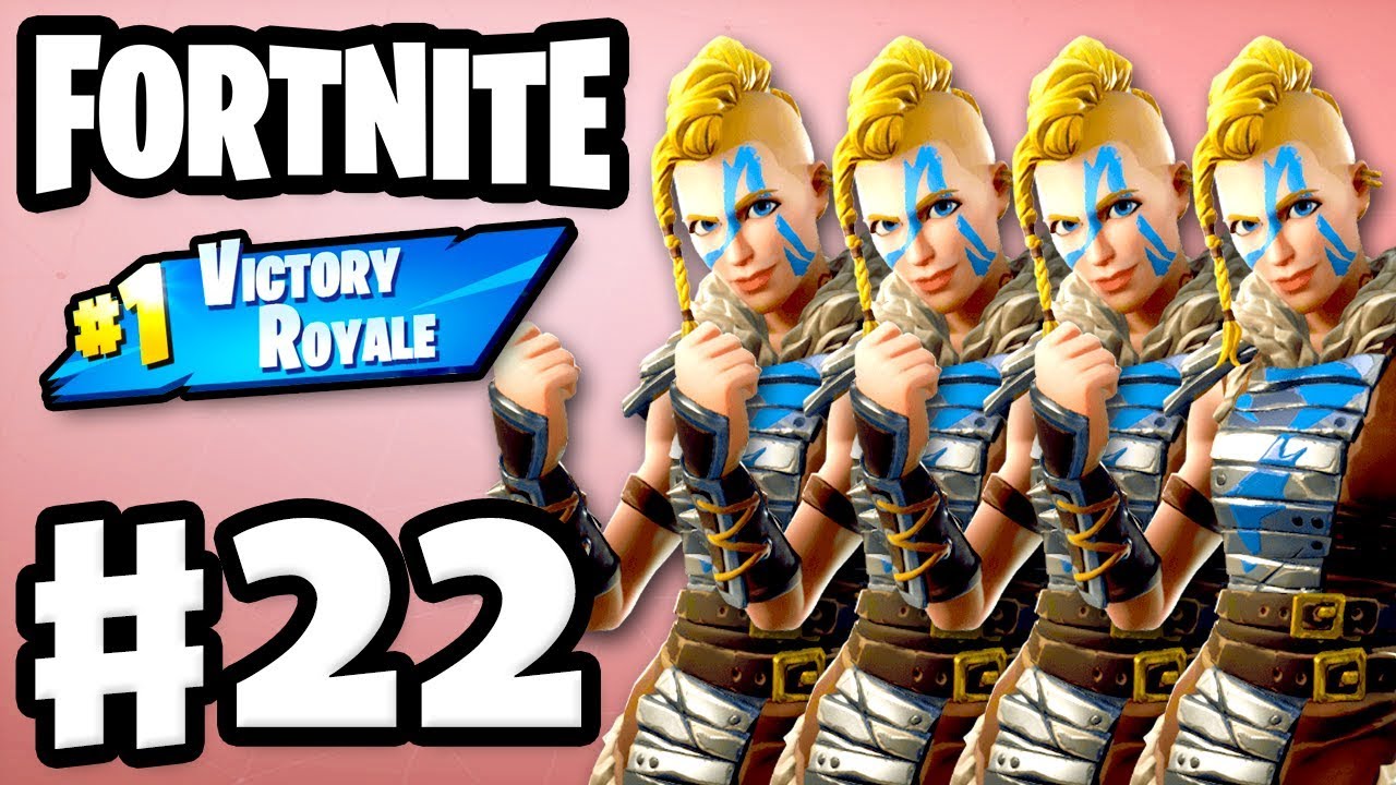Same Skin Squad #1 Victory Royale! - Fortnite - Gameplay Part 22