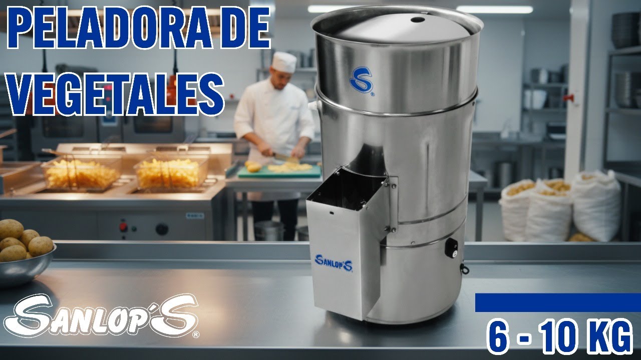 Peladora Industrial SANLOP'S | Pela Hasta 250 Kilos Por Hora!
