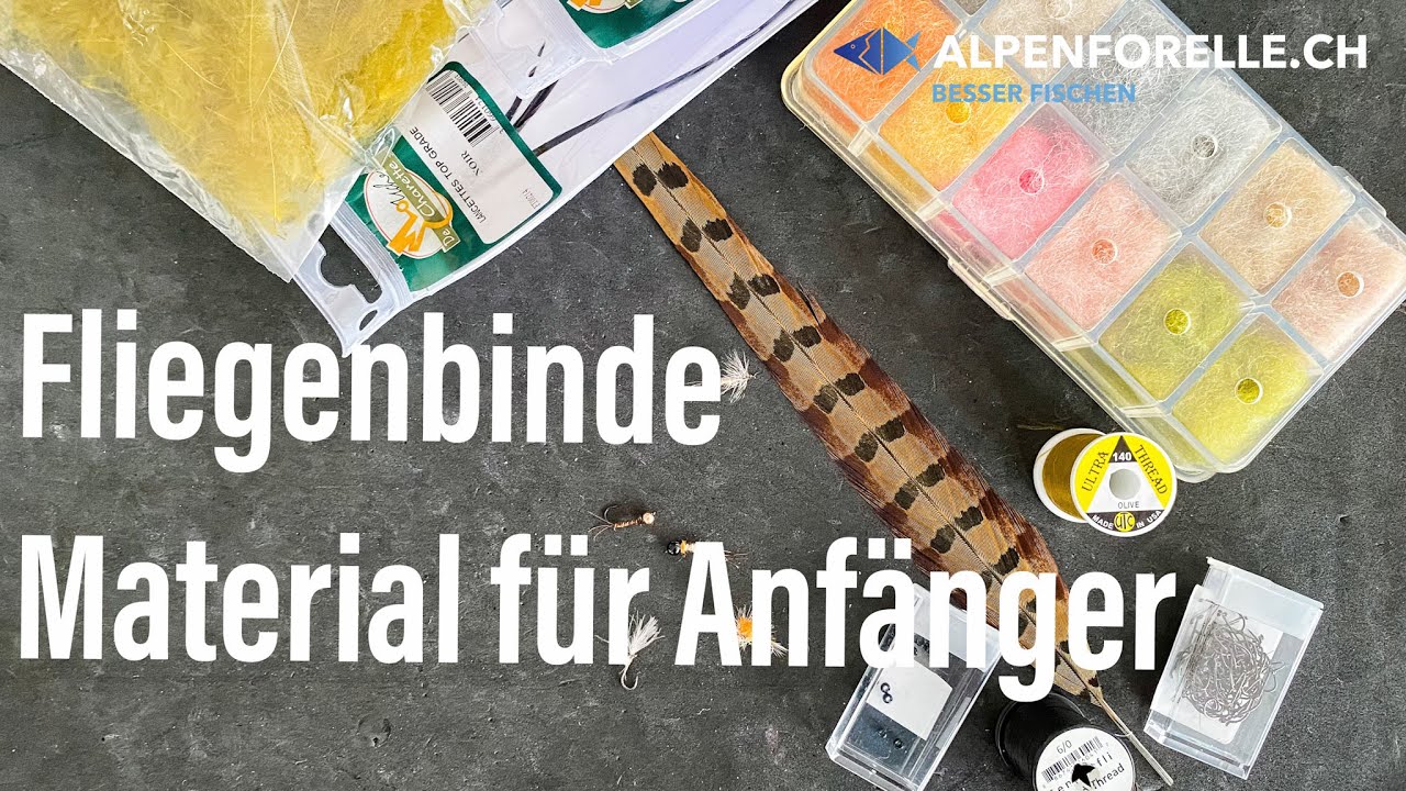 Fliegenbindematerial für Anfänger
