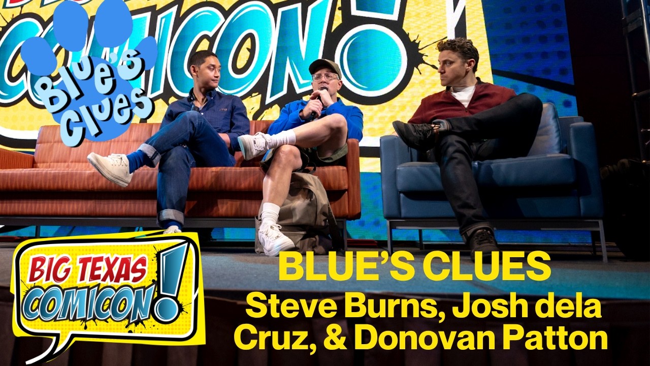 Ведущие Blue's Clues Стив Бернс, Джош Дела Круз и Донован Паттон