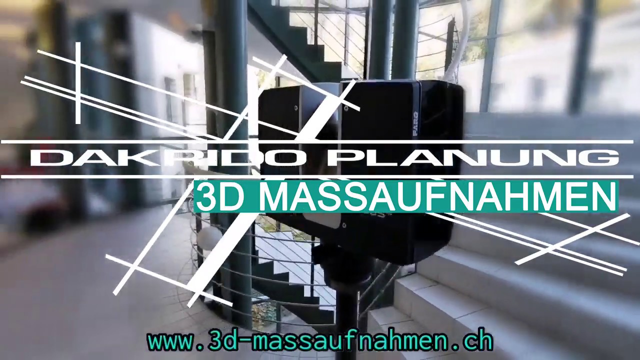 Dakrido Planung GmbH - 3D Massaufnahme Rehaklinik Dussnang