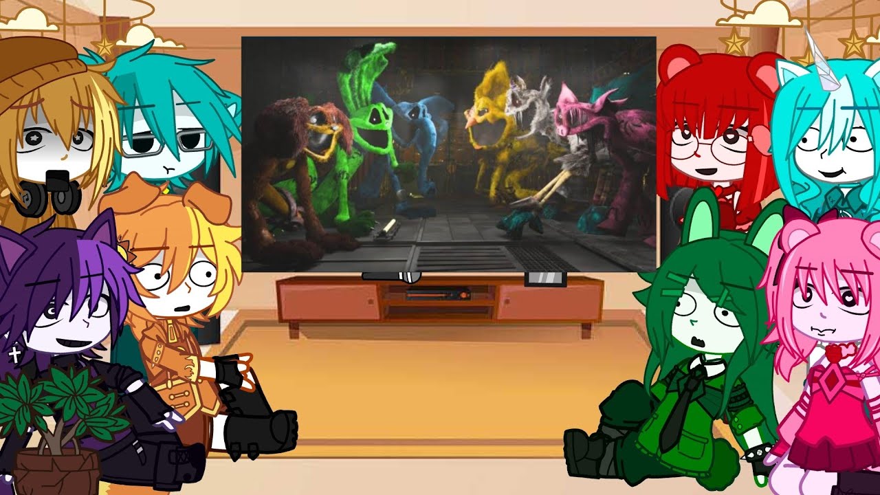 Smiling Critters Poppy Playtime Ch.3 React To Poppy Playtime Chapter 4 All Bosses Versuses II Naomi🐰