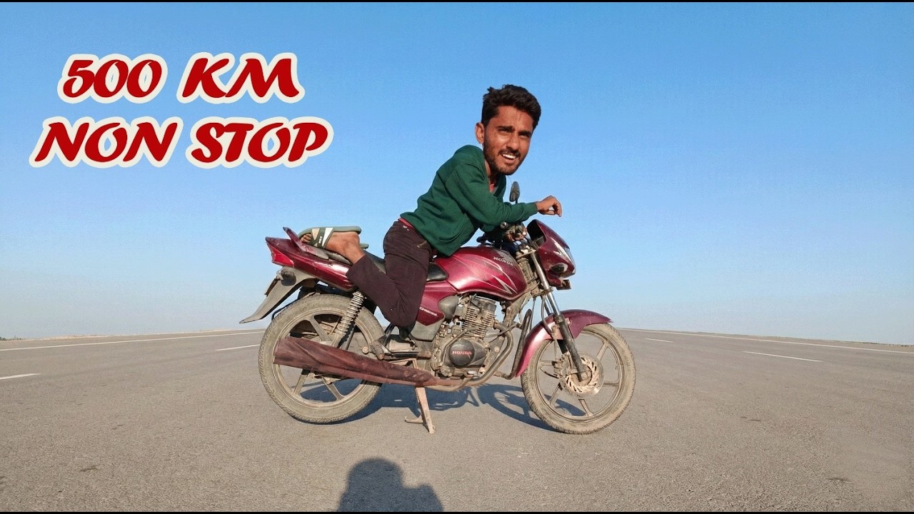 500KM Non-Stop Old Bike Driving Challenge | साइलेंसर Melt हो गया 😱