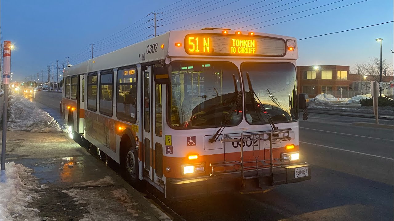 Mississauga Transit Miway 2003 New Flyer D40LF 0302 on route 51 Tomken