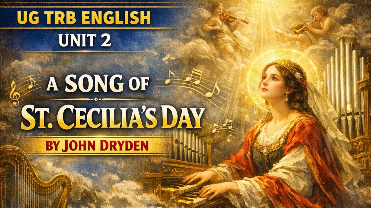 A SONG OF ST CECILIA'S DAY MCQ'S #johndryden #unit2 #ugtrbenglish #priya'sliteraturehub