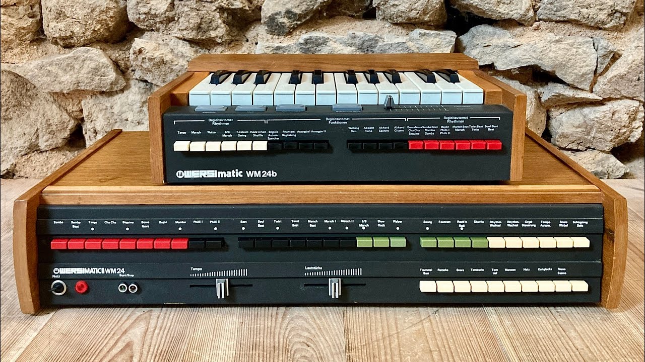 rare birds: Wersi Wersimatic II WM24 + WM24B analog drum machine & accompaniment synth