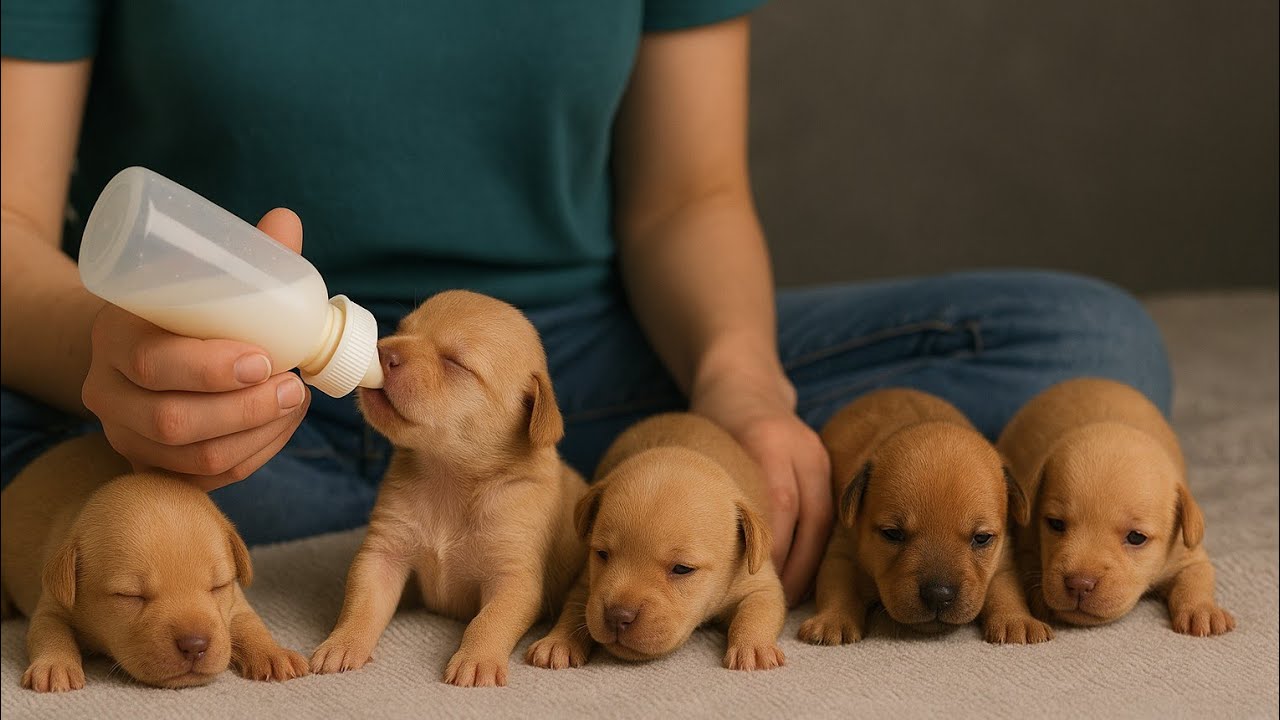 Bottle Feeding Rescue Puppies | Poor Puppies Rescued And Adopted ❤️❤️