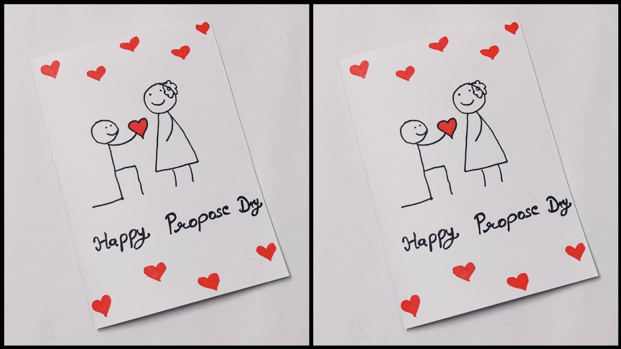 DIY Propose Day Greeting Card Making Idea | Happy Valentine Day Gift Making Idea 