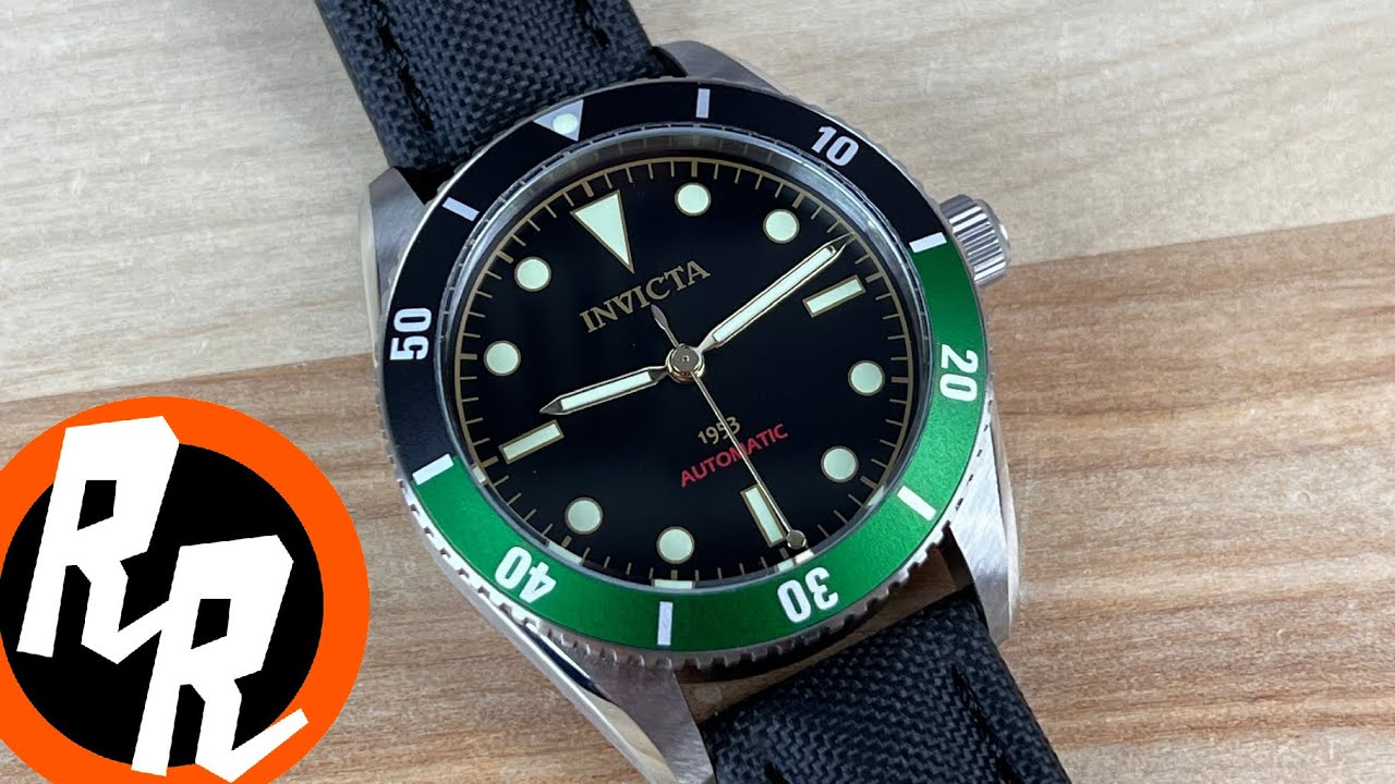 Invicta 1953 green bezel (with Artem Strap)