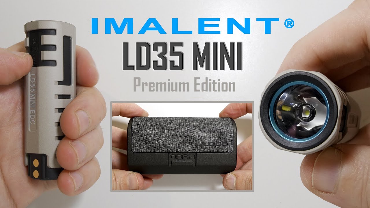 IMALENT LD35 MINI [Premium Edition] - LUMINUS SFT25 LED - PD Type-C fast charging input & output