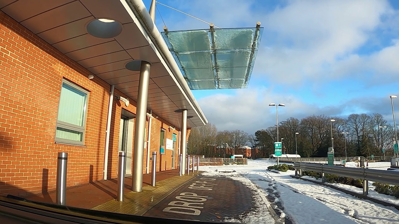 Drive Around Aldershot Station | Centre for Health | Superstore | North Town & Park | Snow 2021