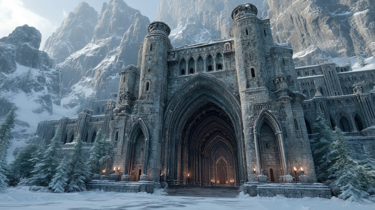 ❄️ Ancient Celtic Stone Fortress in Winter – Deep Medieval Music for Relaxation & Focus