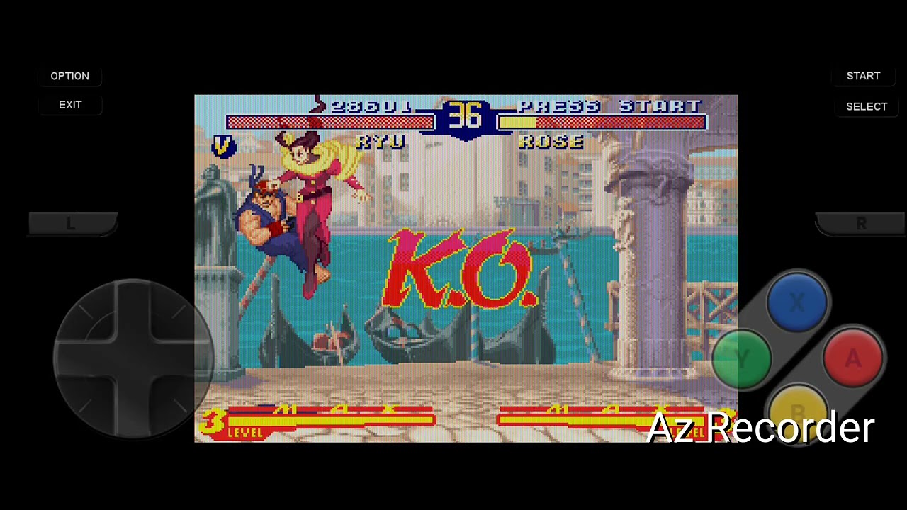 Jugando street fighter 