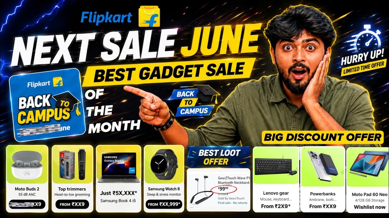 Flipkart Back To Campus Sale 2026  | Flipkart Upcoming Sale June 2026 | Back To Campus Sale Mobile