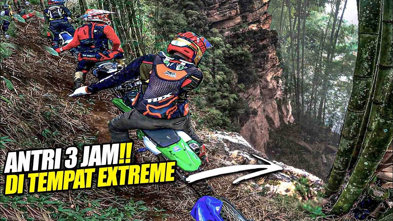 NGERI ADA BEKAS RIDER JATUH !! Antri 3 Jam, Baru Bisa Kluar Hutan !!