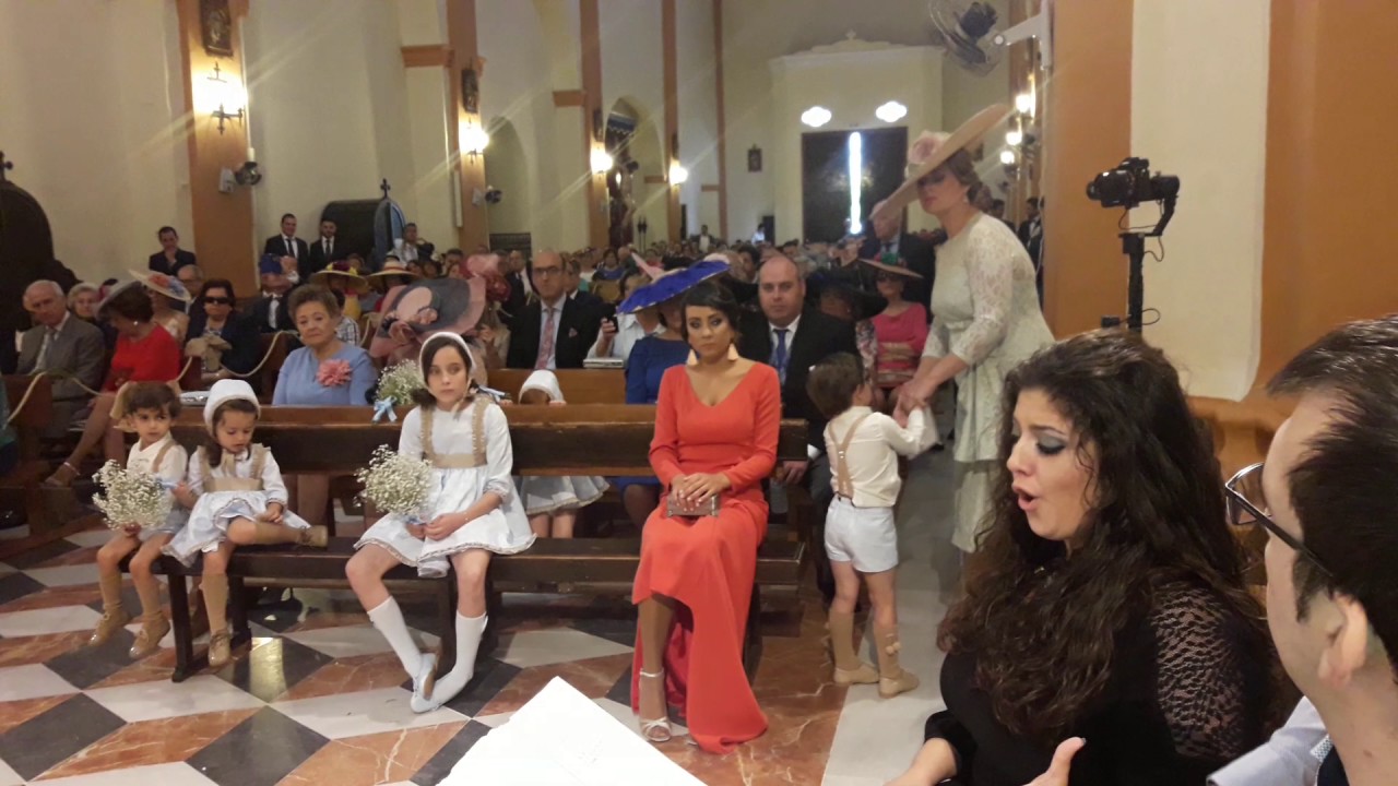 Alicia Pavón cantando en una boda en Palma del río  (cordoba)
