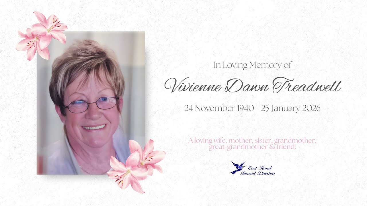 Memorial Service for Vivienne Treadwell | 3 February 2026 - 10:00 AM SAST