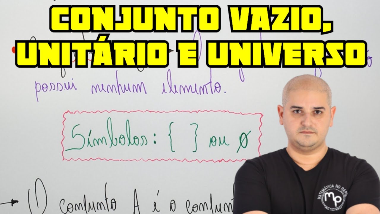 Conjunto unitário, conjunto vazio e conjunto universo