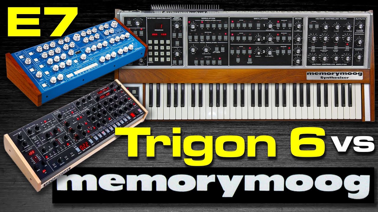 GS Music E7 и Sequential Trigon 6 против Memorymoog