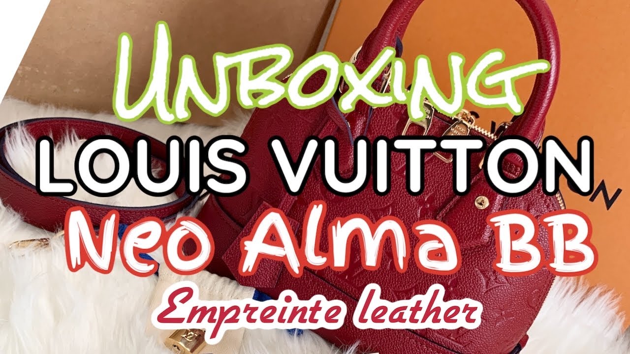 UNBOXING LOUIS VUITTON NEO ALMA BB EMPREINTE | Neo Alma BB Cherry Berry