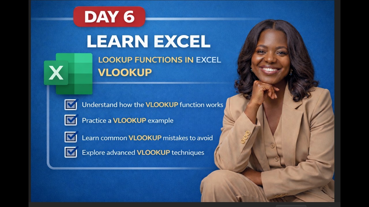 EXCEL MASTERY COURSE DAY 6: VLOOKUP