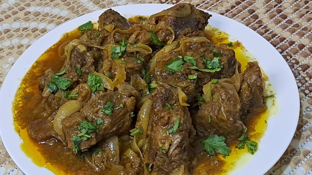 طرز تهیه دو پیازه بیسار خوشمزه 😋 با گوشت گوساله