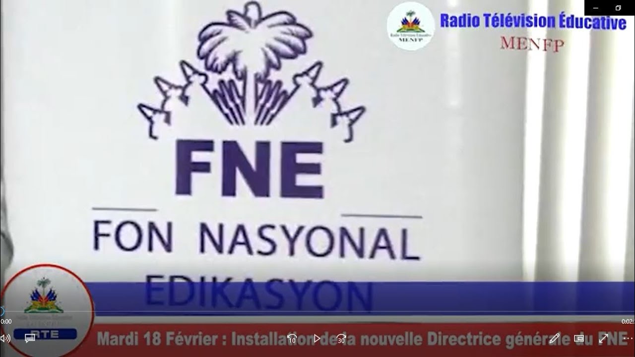 @MENFP_Education : Sterline Civil prend les rênes du FNE