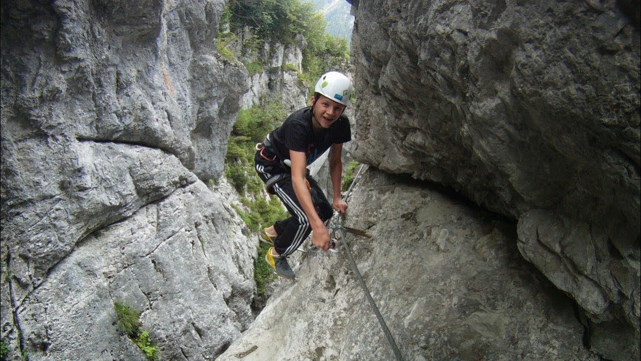 Klettersteig Rongg Wasserfall