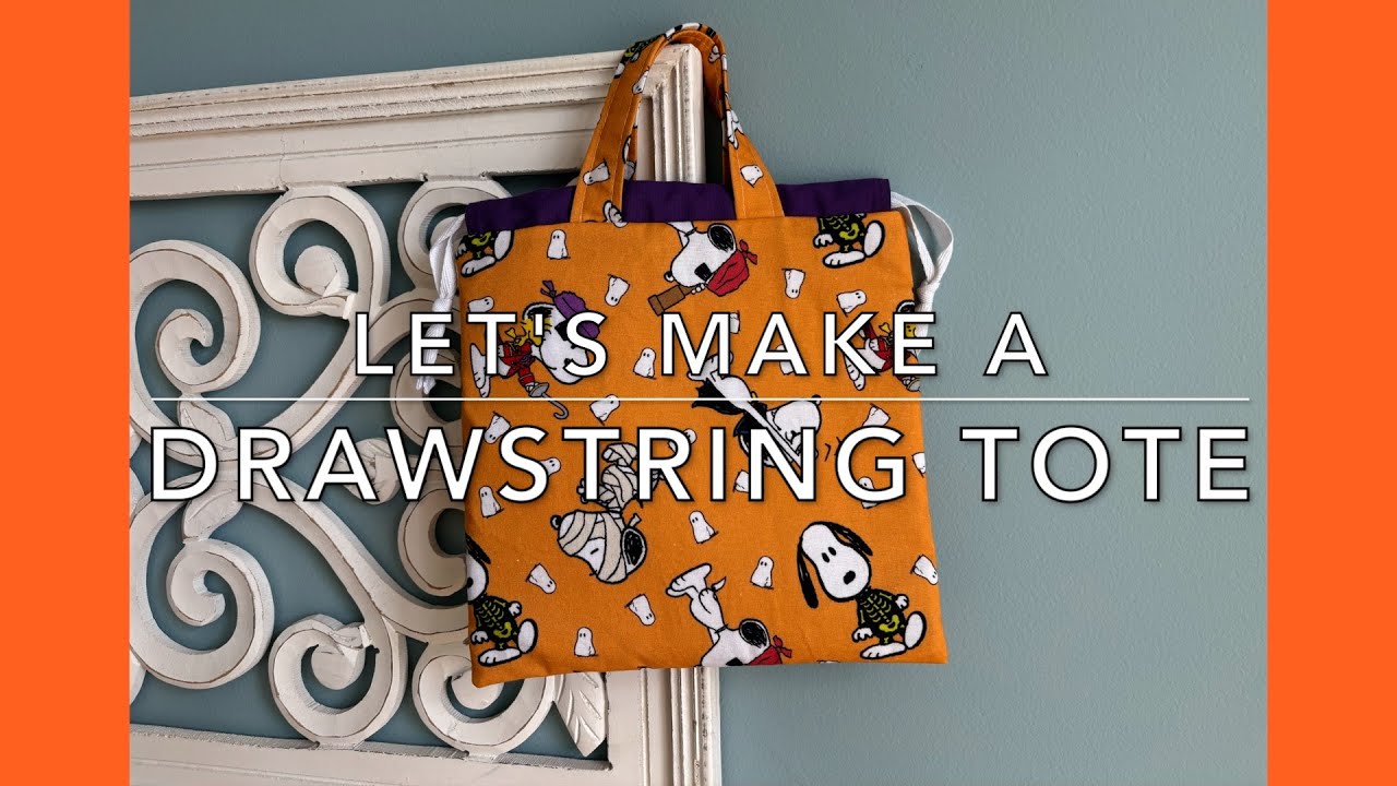 Drawstring Tote Sew-Along Tutorial